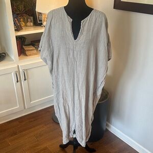 Mahina Hawaii 100% linen swim beach cover up one size